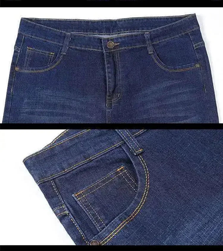 Oversized Relaxed Men's Jeans - High Waist, Stretch Denim - Tophatter Daily Deals