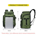 Tackle Backpack with Rod Holders Camping Green Backpacks - Tophatter Daily Deals
