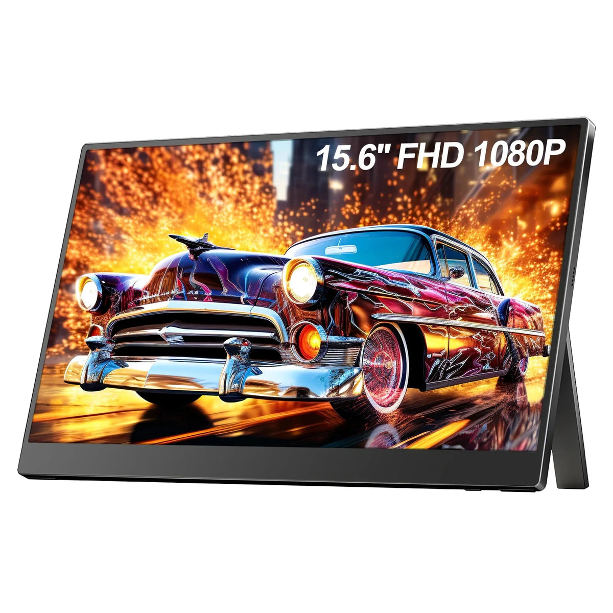 Portable 15.6 Inch FHD IPS Gaming Monitor 3ms Speaker CX156-JH03 - Tophatter Daily Deals