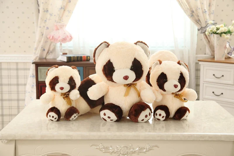 Raccoon Plush Toy Long Tail Bear Huge Animals - Tophatter Daily Deals
