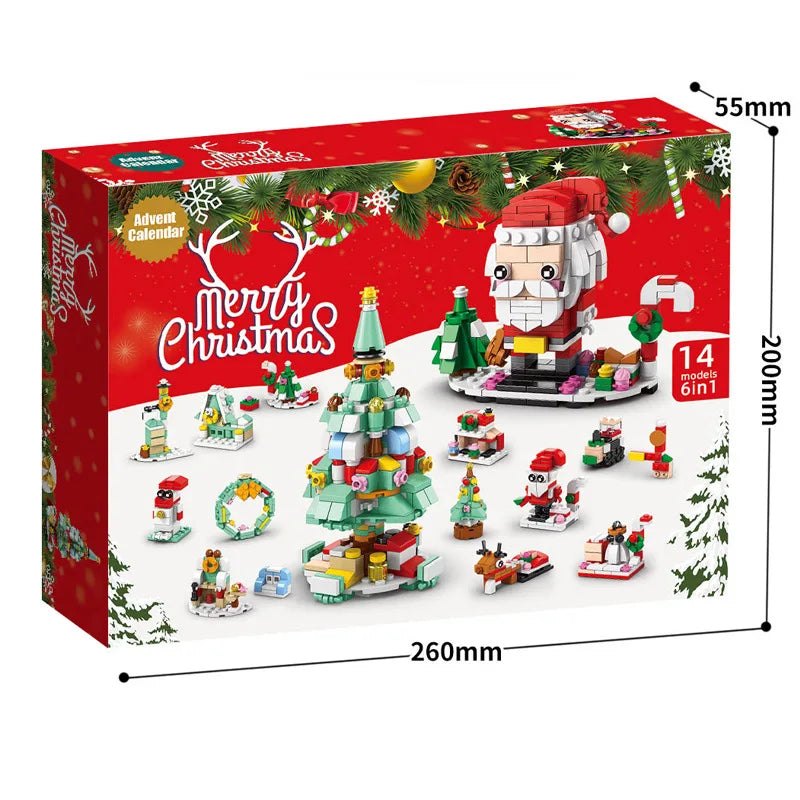 Christmas Building Blocks Advent Calendar DIY Kit Kids - Tophatter Daily Deals