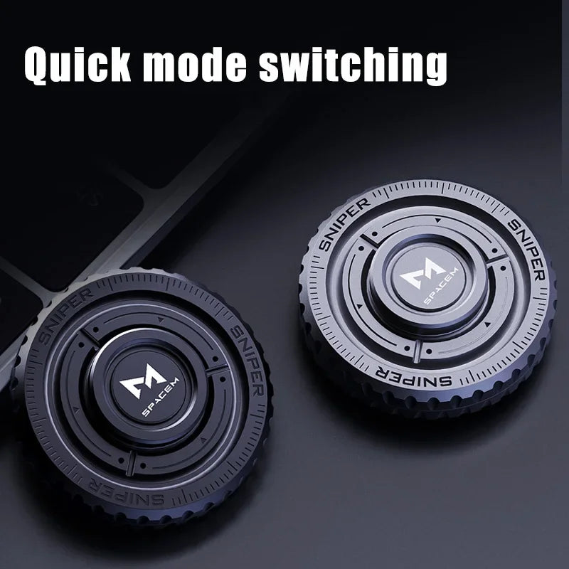 EDC Metal 3in1 Pushing Card Spinner Coin Stress Reliever - Tophatter Daily Deals