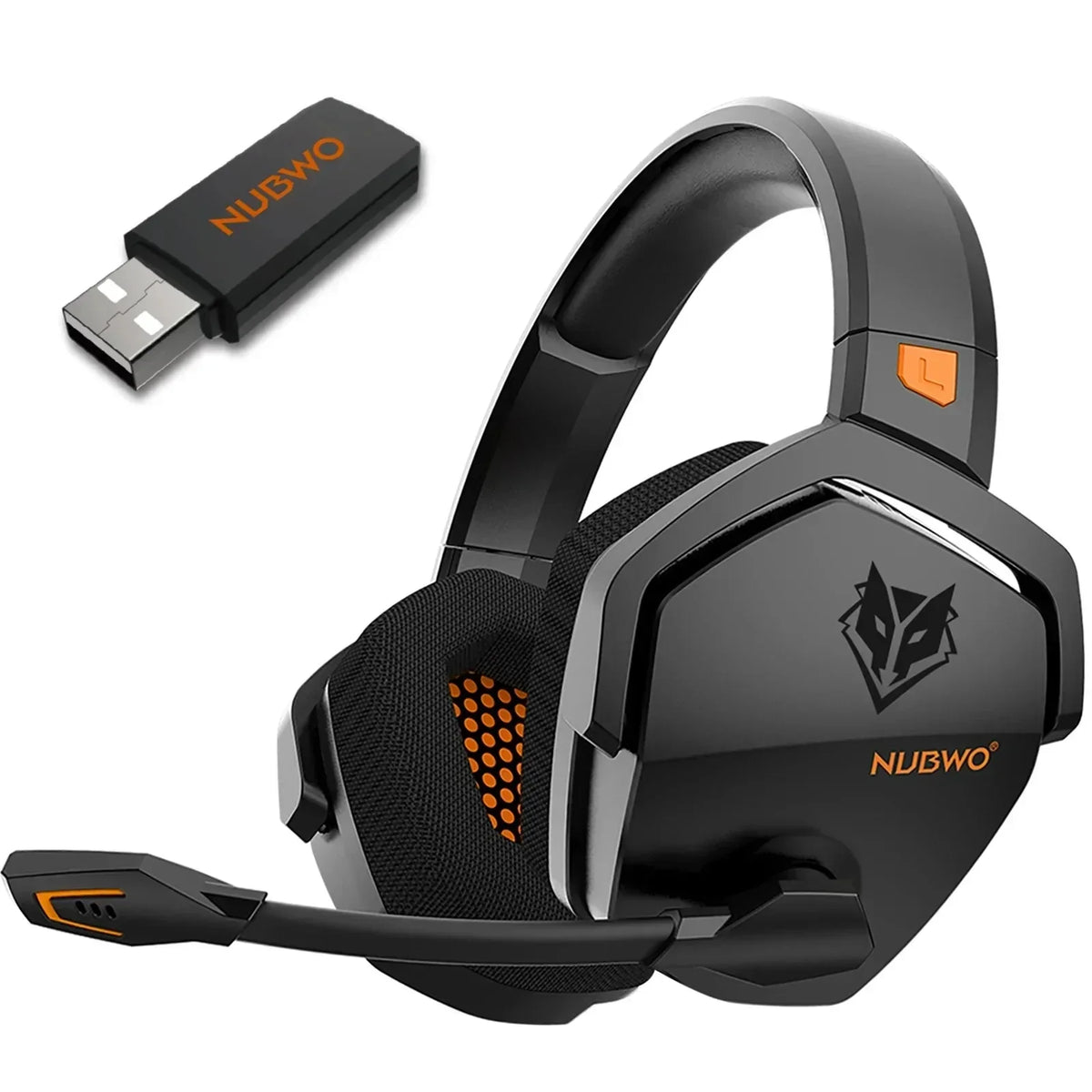 Wireless Gaming Headset With Mic Active Noise Cancellation Orange - Tophatter Daily Deals