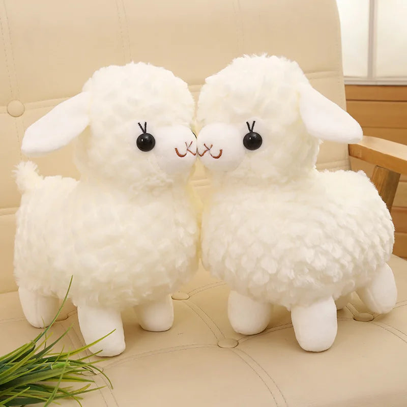 White Alpaca Sheep Llama Stuffed Plush Toy Animals - Tophatter Daily Deals