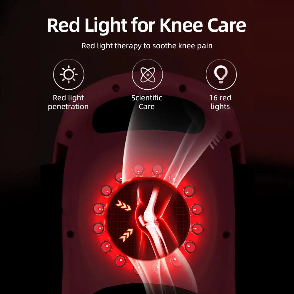 Cordless Knee Massager Infrared and Vibration Knee Pain Relief for Swelling Stiff Joints Stretched Ligament and Muscles Injuries - Tophatter Daily Deals