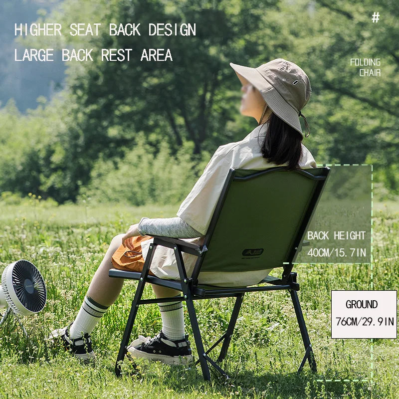 Folding Lounge Camping Chair Kemit Style Green Camp Furniture - Tophatter Daily Deals