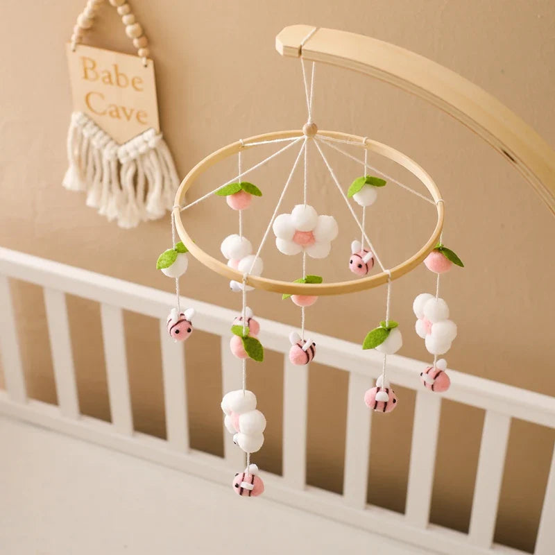 Baby Crib Mobile Wooden Musical Newborn Sensory Toys - Tophatter Daily Deals