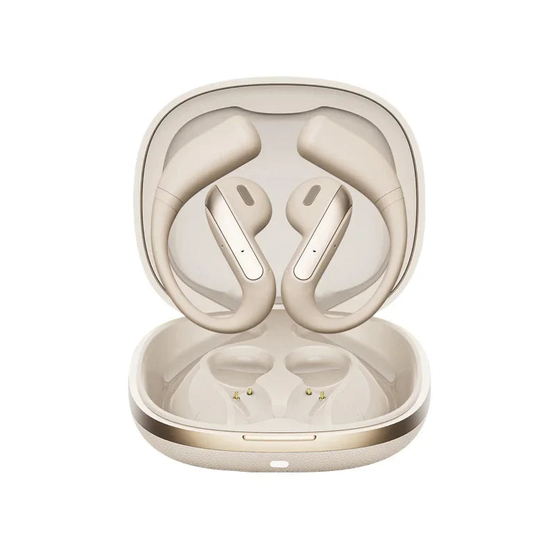 AI Translation Earbuds With Noise Canceling Ear Hook Sports Skin Color - Tophatter Daily Deals