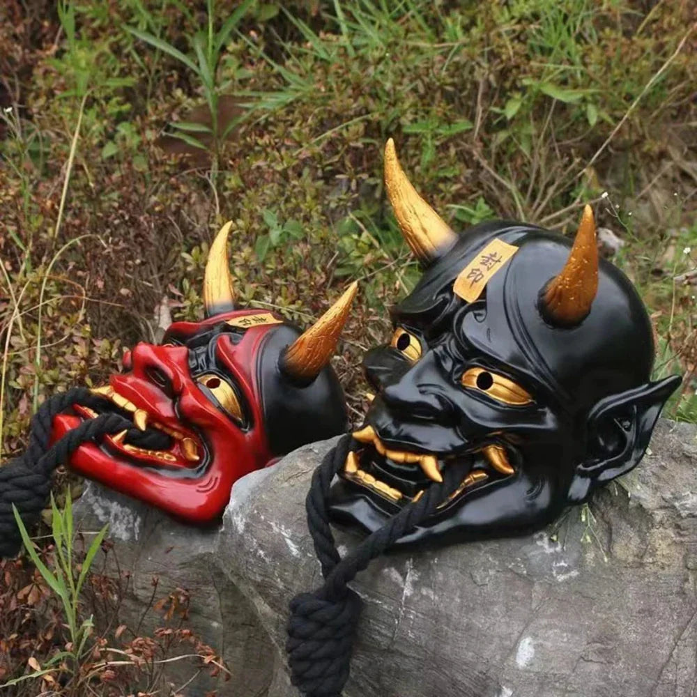 Horror Hannya Mask Resin Demon Cosplay Halloween 2025 - Tophatter Daily Deals