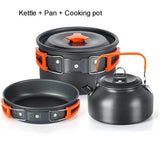 Outdoor Camping Cookware Set Orange Camp Cooking - Tophatter Daily Deals