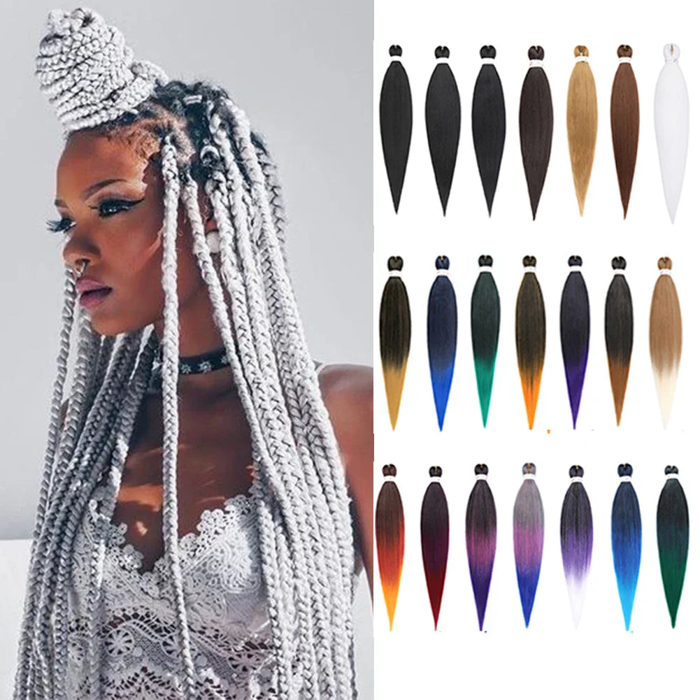 Pre-Stretched Braids Synthetic Ombre Yaki Texture Extensions - Tophatter Daily Deals