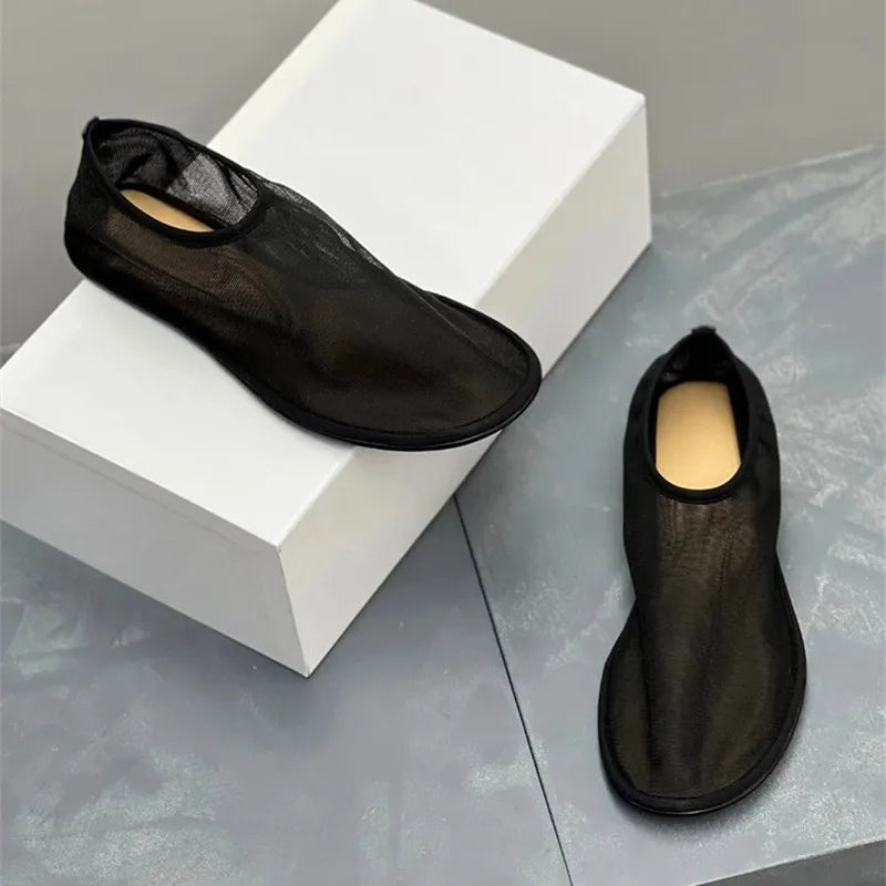Breathable Women Mesh Ballet Flats - Slip On, For Summer - Tophatter Daily Deals