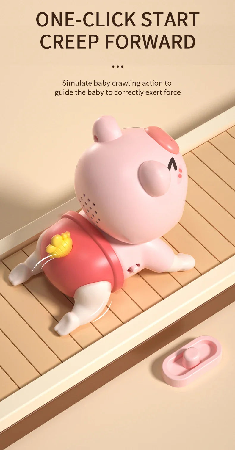 Baby Crawling Guide Toy Newborn Sensory Toys Music Aid - Tophatter Daily Deals