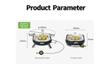 7-Core Camping Gas Stove Multi-Fuel Burner Black Camp Cooking - Tophatter Daily Deals