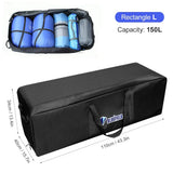 150L Foldable Travel Storage Bag Black Duffel Bags - Tophatter Daily Deals