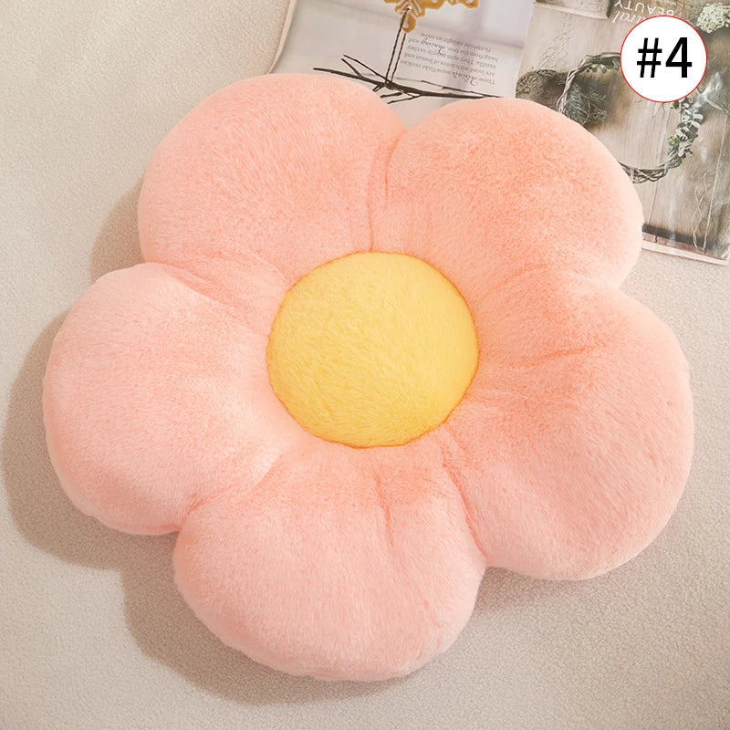 Sunflower Flower Cushion Pink x Yellow Flowers - Tophatter Daily Deals