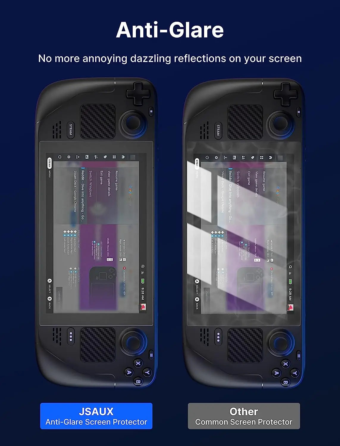 Steam Deck OLED Matte Screen Protector 2Pack Anti Glare Kit - Tophatter Daily Deals