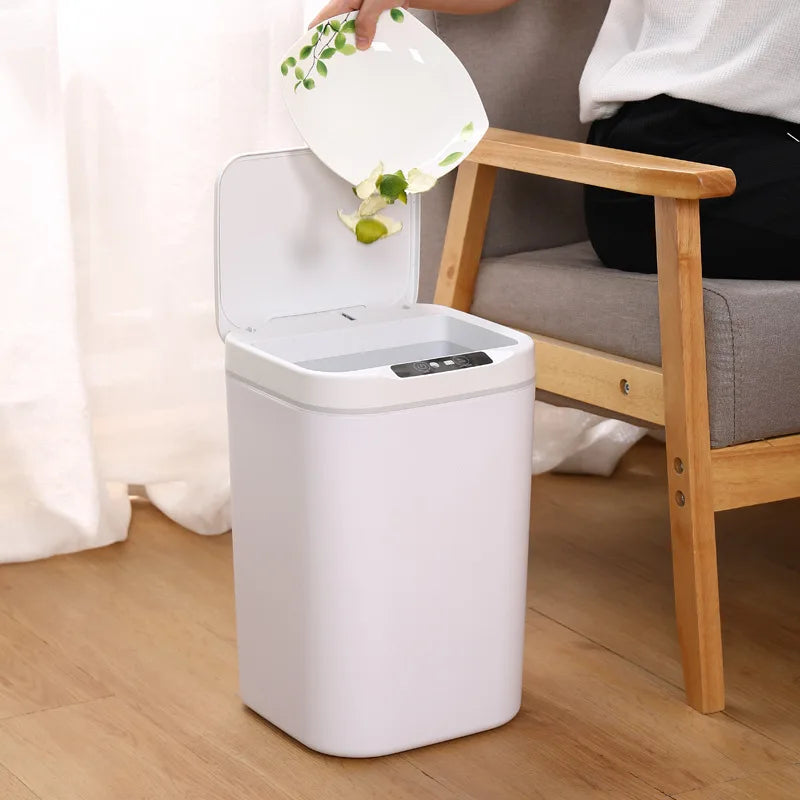 Sensor Trash Can Automatic Waste Bin Home 2025 Hands Free - Tophatter Daily Deals