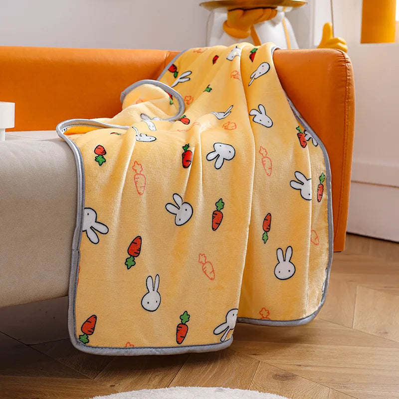 Miffy Throw Blanket Fleece Animals - Tophatter Daily Deals