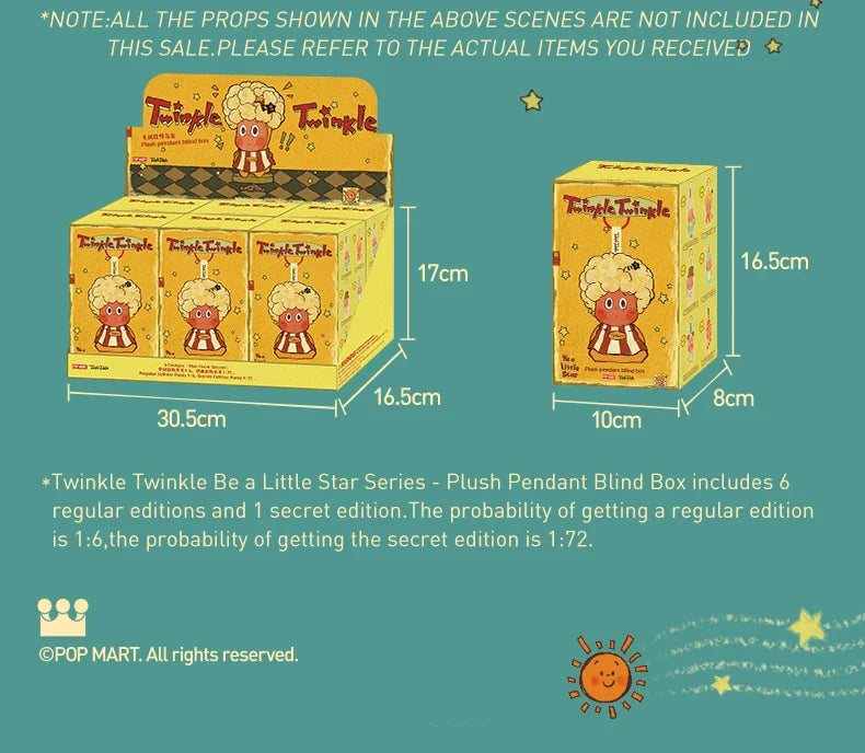 Genuine Pop Mart Twinkle Twinkle Be a Little Star Series - Plush Pendant Blind Box Animals - Tophatter Daily Deals