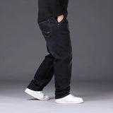 Oversized Relaxed Men's Jeans - High Waist, Stretch Denim - Tophatter Daily Deals