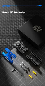 Luminous Push Slider Metal Fidget Toy EDC Stress Relief - Tophatter Daily Deals