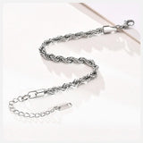 Stainless Steel Rope Chain Bracelet Twisted Singapore - Tophatter Daily Deals