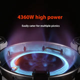 High Power Camping Burner 4360W Silver Camp Cooking - Tophatter Daily Deals