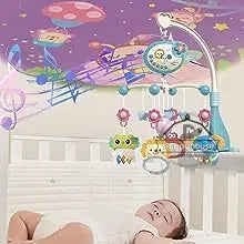 Musical Baby Mobile Projection Remote Newborn Sensory Toys - Tophatter Daily Deals