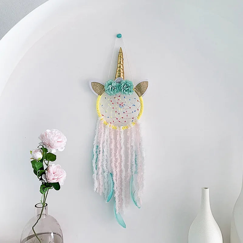 Unicorn Dream Catcher C-Blue No light Mythical - Tophatter Daily Deals