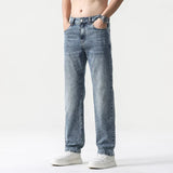 Oversized Men’s Wide Leg Jeans - Straight Lyocell, Casual - Tophatter Daily Deals