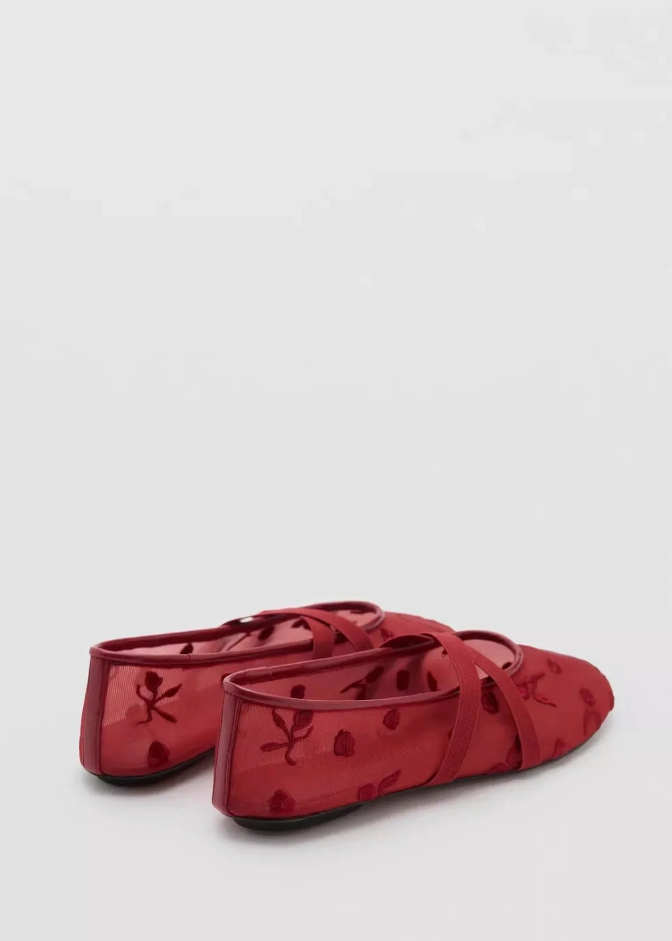 Lightweight Women Ballet Flats - Mary Jane, Embroidered Mesh - Tophatter Daily Deals
