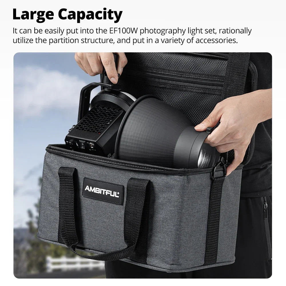 Studio Flash Video Camera Shoulder Bag Grey Camera Bags & Cases - Tophatter Daily Deals