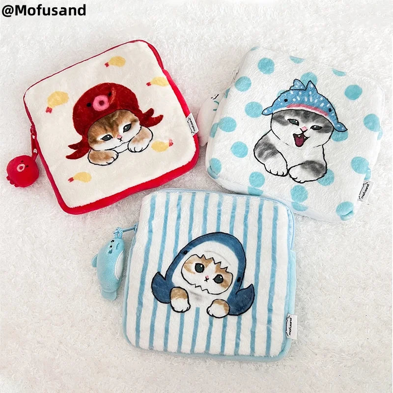 Mofusand Zipped Storage Bag Animals - Tophatter Daily Deals