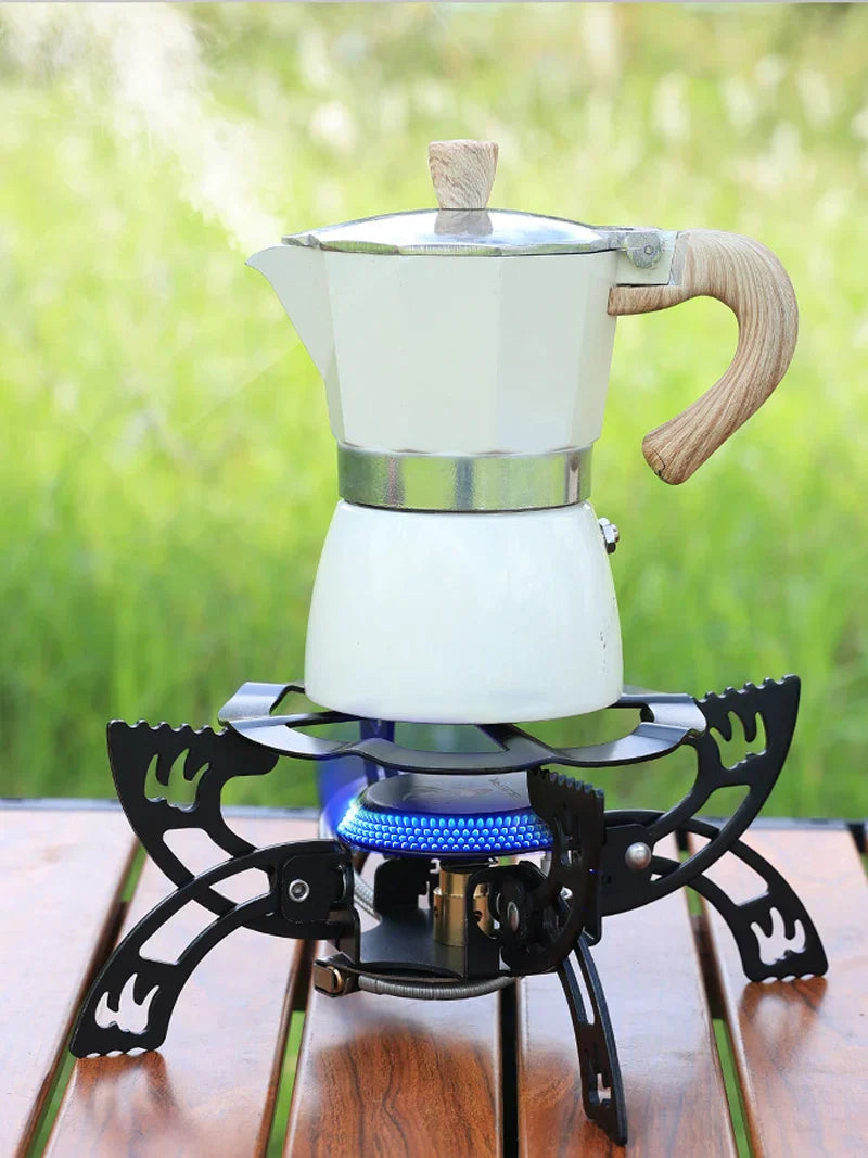 Folding 3800W UFO Camping Stove Black Camp Cooking - Tophatter Daily Deals
