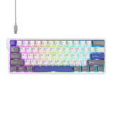 Mechanical 60 Percent Hot Swap Keyboard Aluminum RGB Hall - Tophatter Daily Deals