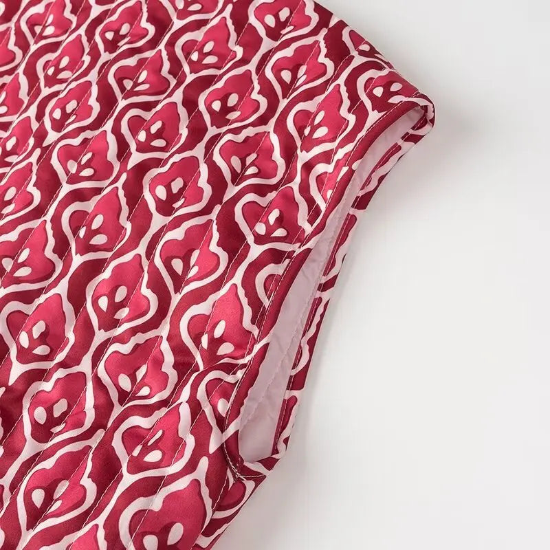 Insulating Women’s Quilted Vest - Loose Open Stitch, Cotton - Tophatter Daily Deals