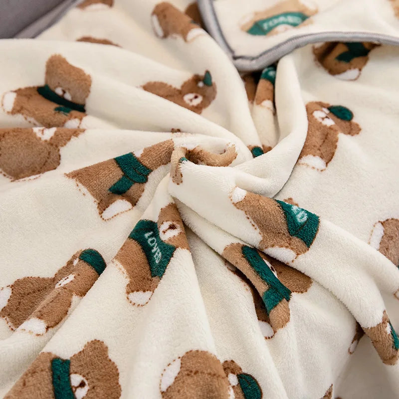 Miffy Throw Blanket Fleece Animals - Tophatter Daily Deals