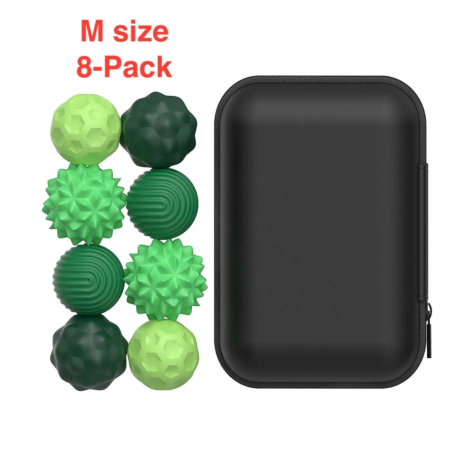 Magnetic Ball Fidget Toy Silicone Sensory Stress Relief M 8-pack Green - Tophatter Daily Deals