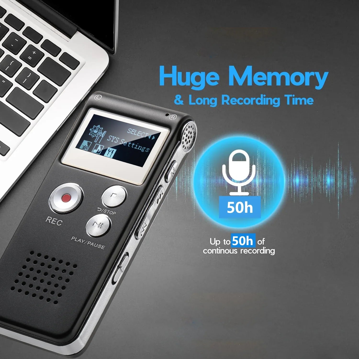 Voice Recorder Voice Activated Mini Recorder for Lectures - Tophatter Daily Deals