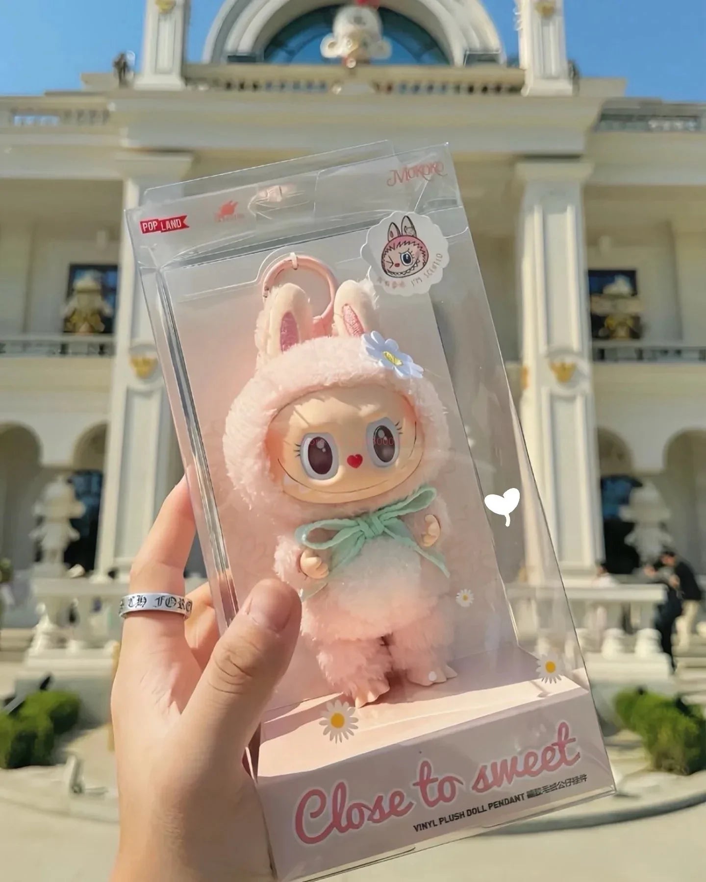 Genuine Pop Mart Labubu Mokoko Close To Sweet Vinyl Pendant Mythical - Tophatter Daily Deals