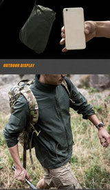 Lightweight Men’s Jacket - Tactical Zip, Polyester, Summer - Tophatter Daily Deals