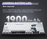 Wireless Low Profile Mechanical Keyboard 98 Keys PBT - Tophatter Daily Deals