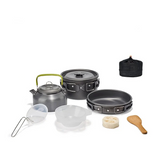 Camping Cookware Set for 1-3 Persons Black Camp Cooking - Tophatter Daily Deals