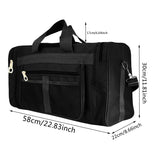 Travel Duffel Nylon Bag for Men and Women (Black) Luggage & Bags > Duffel Bags > Gym Duffel Bags - Tophatter Daily Deals
