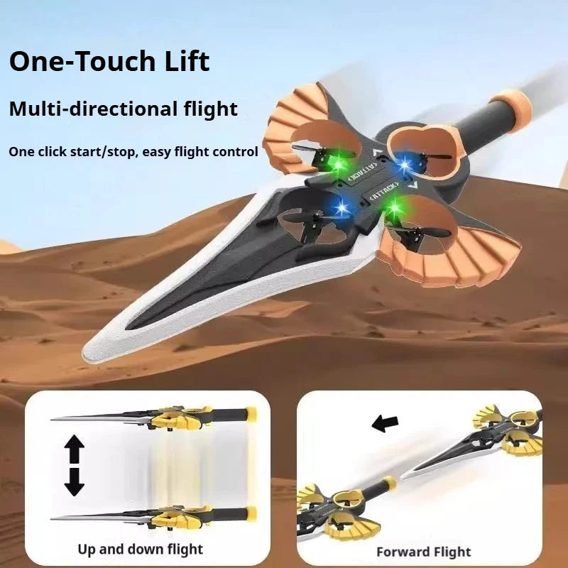 Flying Sword Toy Gesture Control Foam RC Stunt Toy Outdoor - Tophatter Daily Deals