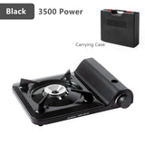 3500W Portable Butane Gas Stove Black Camp Cooking - Tophatter Daily Deals