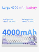Mechanical Bluetooth Gaming Keyboard 75 Percent Hot Swap - Tophatter Daily Deals
