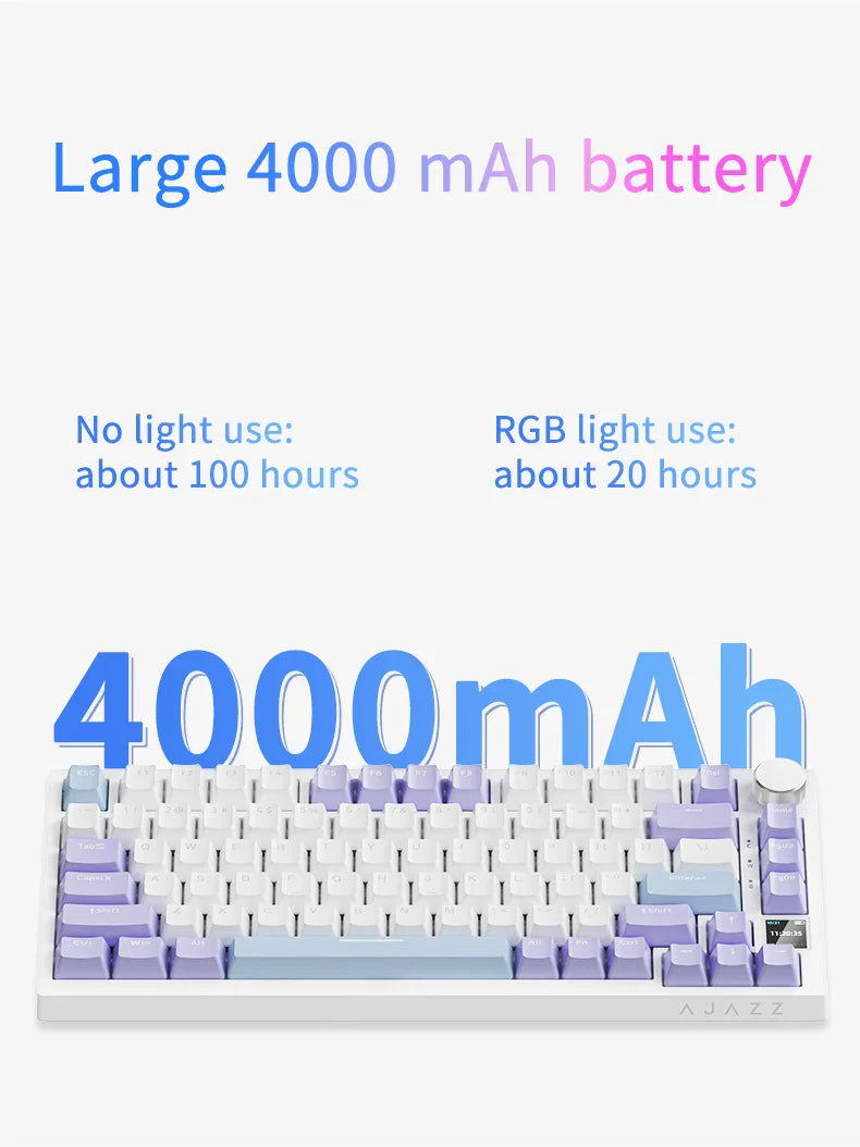 Mechanical Bluetooth Gaming Keyboard 75 Percent Hot Swap - Tophatter Daily Deals