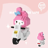 Sanrio My Melody Lego Building Block Figures My Melody Bike Anime - Tophatter Daily Deals